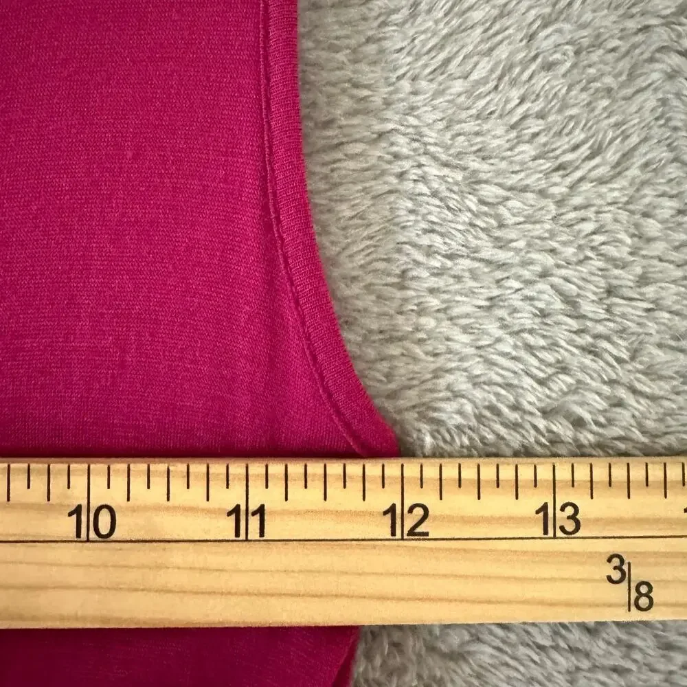 Soft Surroundings Maxi Dress Women PXS Magenta Dominique Tiered Ruffle Modal - Picture 6 of 7
